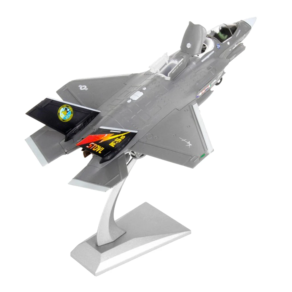 금속 F-35B 전투기 다이캐스트 모델, 디스플레이 스탠드 포함, 1/72 체중계