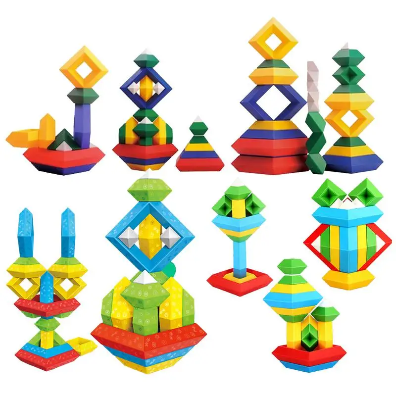 

Игрушки для малышей, балансировочная игра, штабелируемые строительные блоки, пазл для семейных вечеринок, путешествий, игры, пазл для мальчиков и девочек