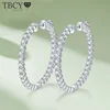 TBCYD 1.8MM D Color VVS1 Moissanite Hoop Earrings For Women GRA Certified S925 Silver Ear Studs Wedding Party Fine Jewelry Gifts