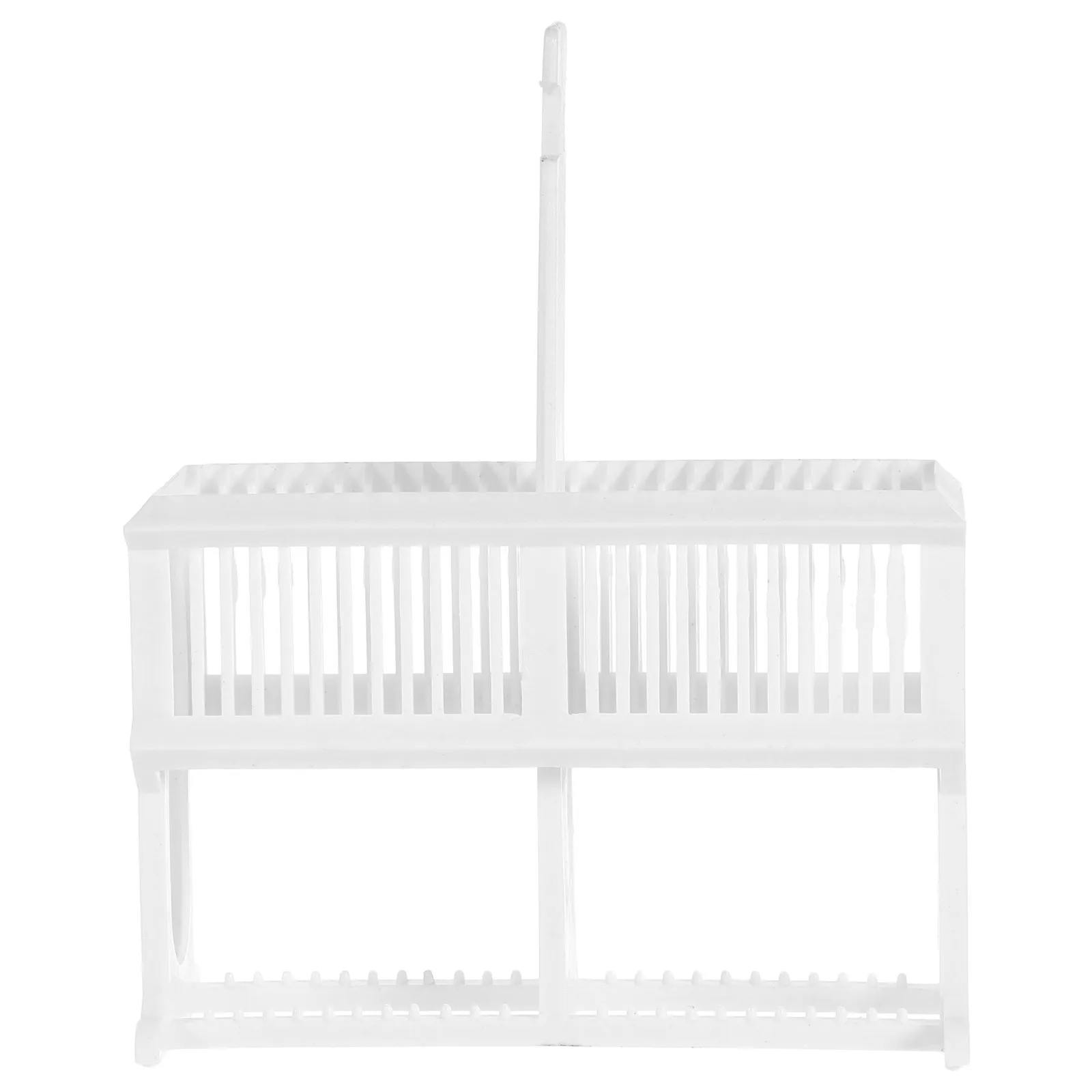 현미경 슬라이드 염색 랙 플라스틱 재사용 가능한 실험실 현미경 슬라이드 보관..