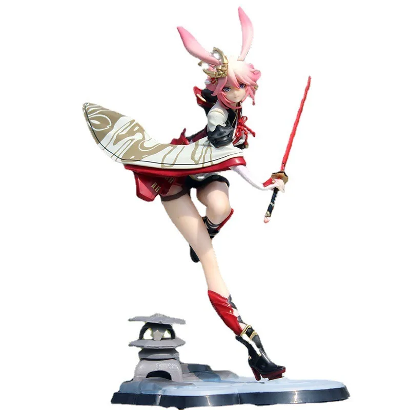 

27cm Honkai Impact 3 Sakura Yae Action Figure Sexy Girls Yae Sakura Chinese Dress Ver. Flame Sakitama Pvc Figures Model Toys BOX