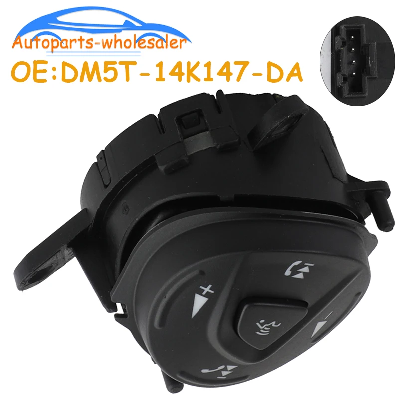 Car Multifunctional Cruise Steering Wheel Control Switch Button DM5T 14K147