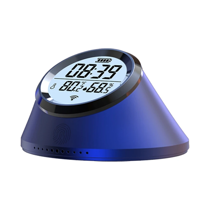 

HOT-Tuya Zigbee Smart Temperature Humidity Sensor Clock Indoor Thermometer With LCD Display For Google Home Smart Life