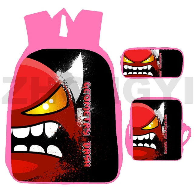 Anger Game Geometry Dash 3D Backpack: A Fashionable and Functional Must-Have!