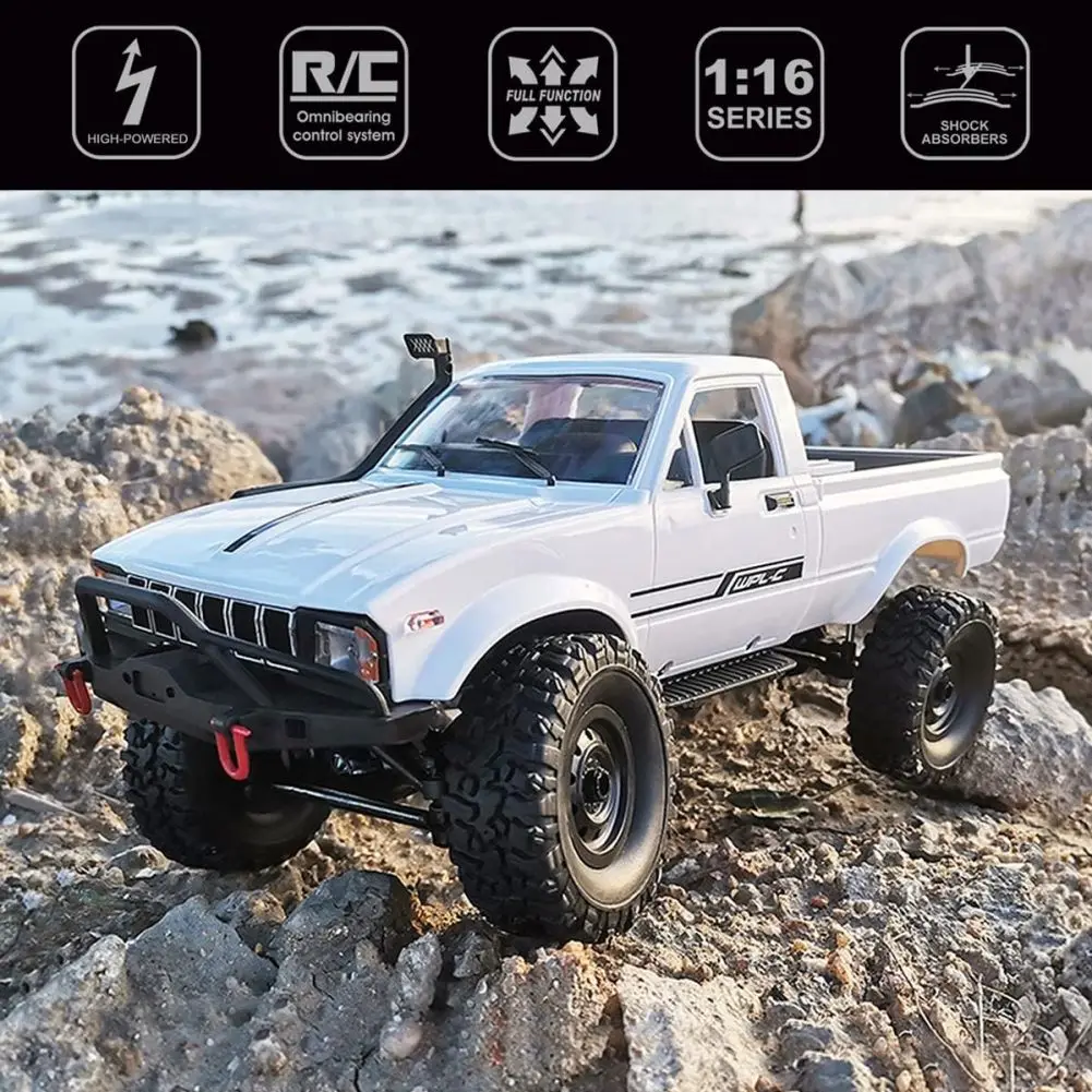 

2,4 ГГц Радиоуправляемый автомобиль Crawler масштаб 1/16 полноприводный внедорожник перезаряжаемая модель автомобиля с дистанционным управлением для Скалолазания Игрушки для детей Подарки
