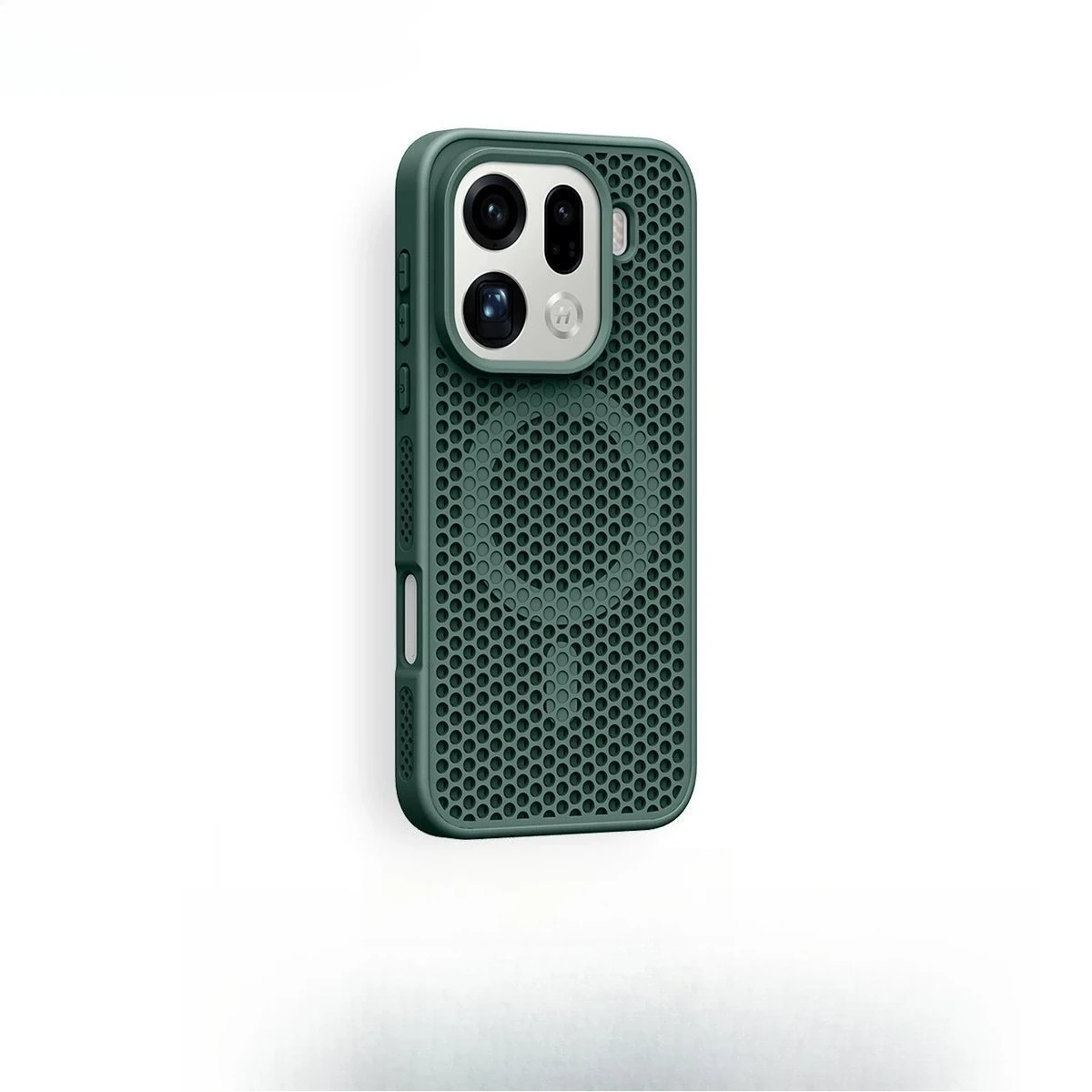 Fashion Honeycomb Magnetic Phone Case with Wireless Charging and Shockproof Protection