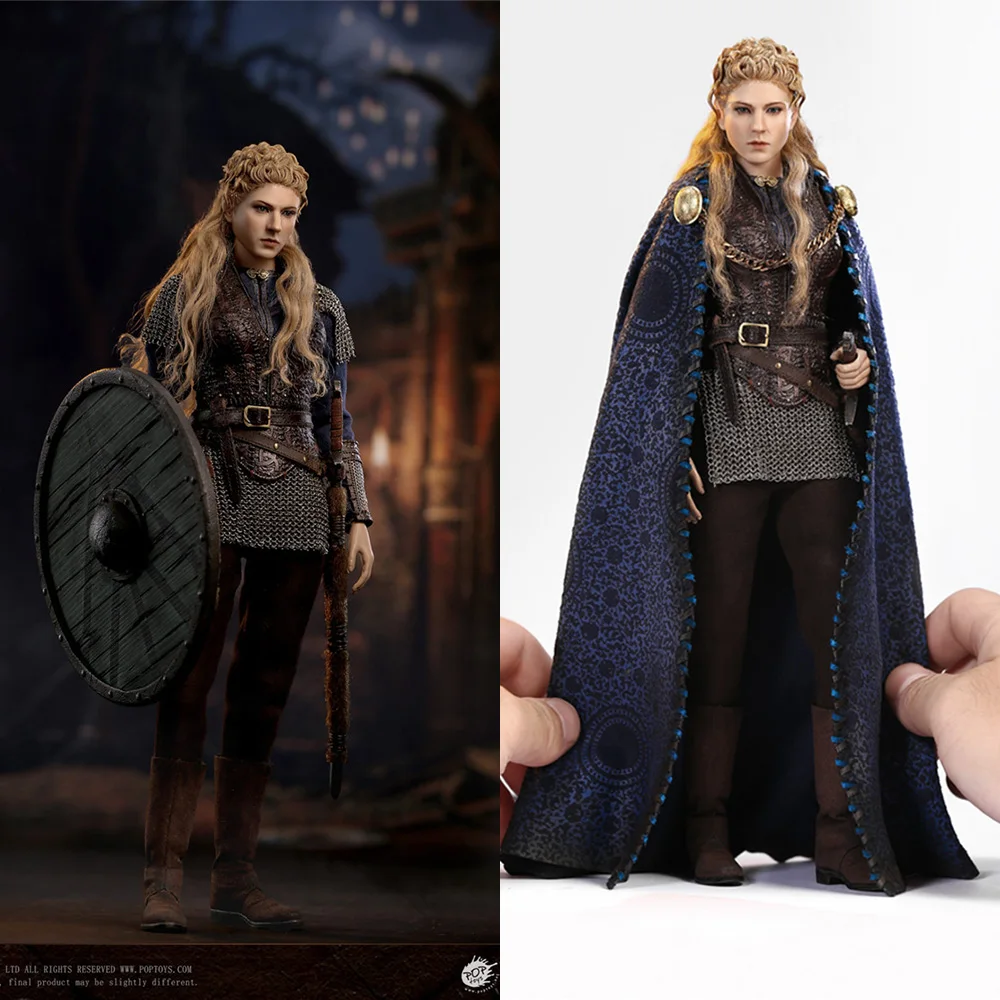 

In Stock POPTOYS EX051 1/6 Scale Female Warrior Vikings Movable Figure Model 2.5mm Chain Armor Soldier Action Body Doll Full Set