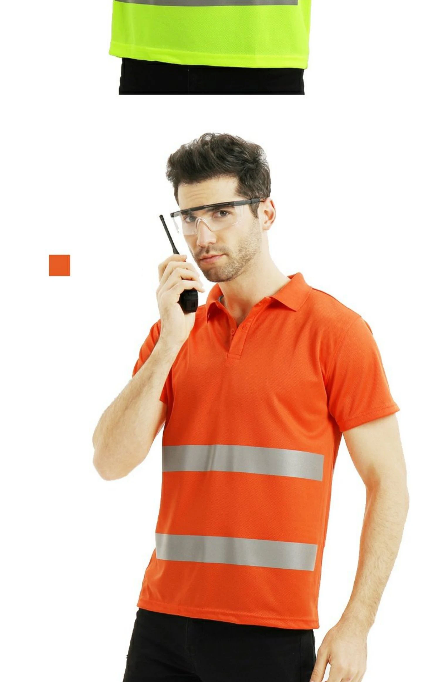 Black Work Shirt Men Safety Polo Shirt Summer Construction Workwear With Reflective Stripes Quick Dry 21 Saaeceb7c7cbb4a49a3dd6a667a76bb2ds