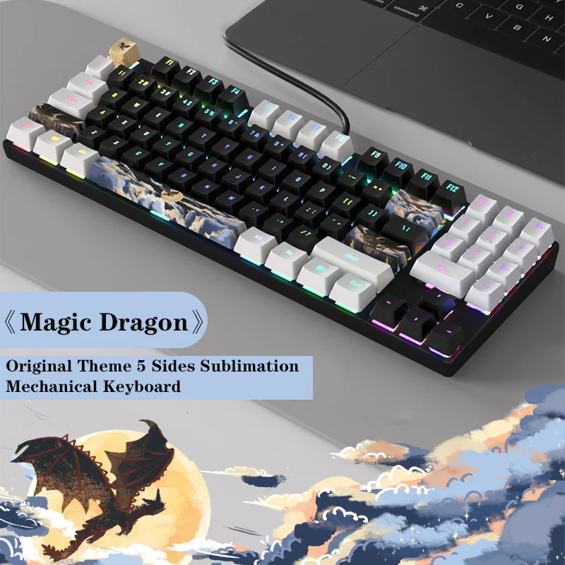 G filaire ONIKUMA véritable clavier mécanique CW filaire jeu bureau souris ensemble touches bleu commutateur USB Subli ame_voghion.com