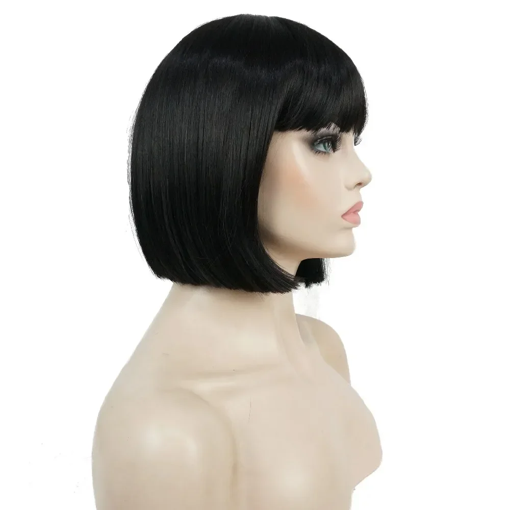 Parrucche Parrucca Sintetica Con Frangia Naturali - Foto 7