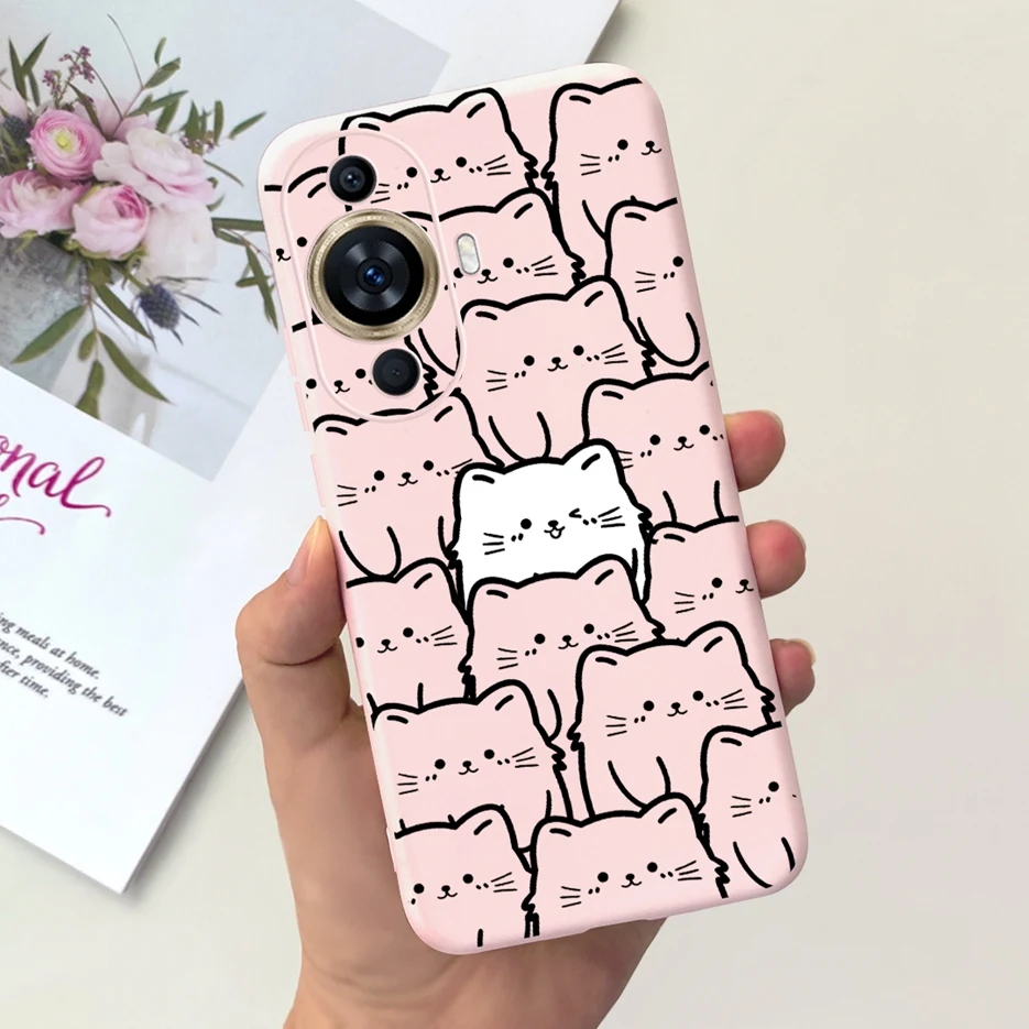 Cute Candy Painted Soft Silicone Phone Case Cover for Huawei Nova 11 Series
