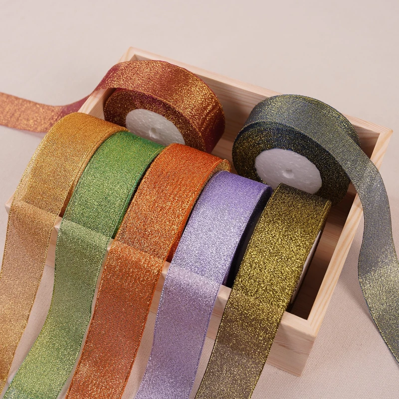 Glitter Ribbon Roll – 40mm, 22 Meters for DIY Crafts, Weddings, and Sewing Projects