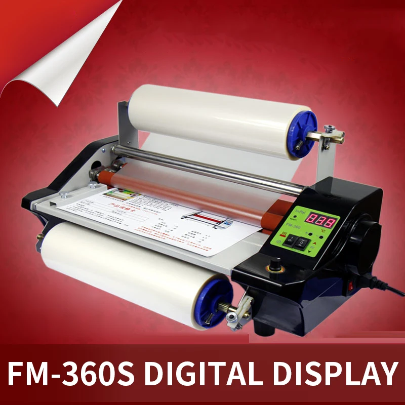 FM-360S Laminating Machine Single-sided Hot Lamination Self-adhesive Crystal Label Cold Lamination Photo Book Laminating Machine laminating machine