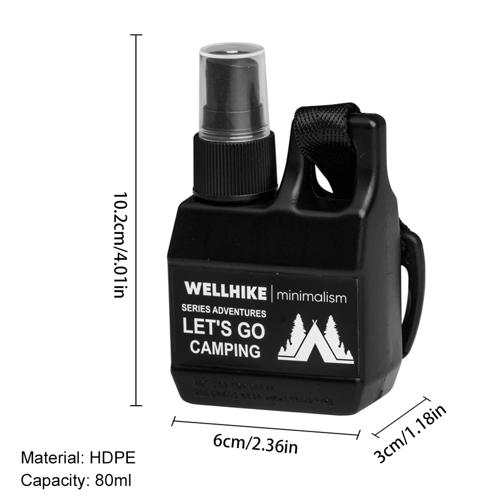 Portable Spray Bottle 1-5PCS 80ml Travel Spray Bottle Outdoor Camping Refillable Empty Cosmetic Container