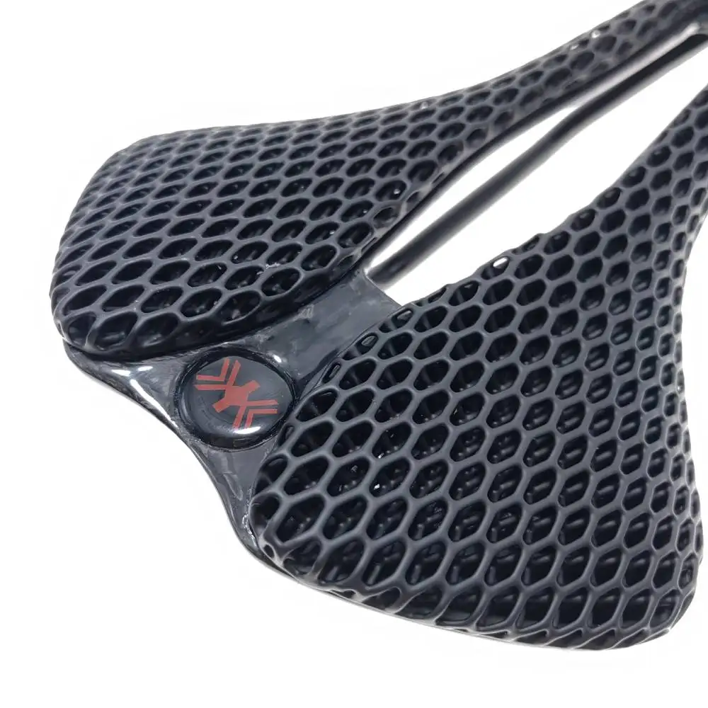 超軽量カーボンファイバー自転車サドル,3Dプリント,中空,快適,通気性