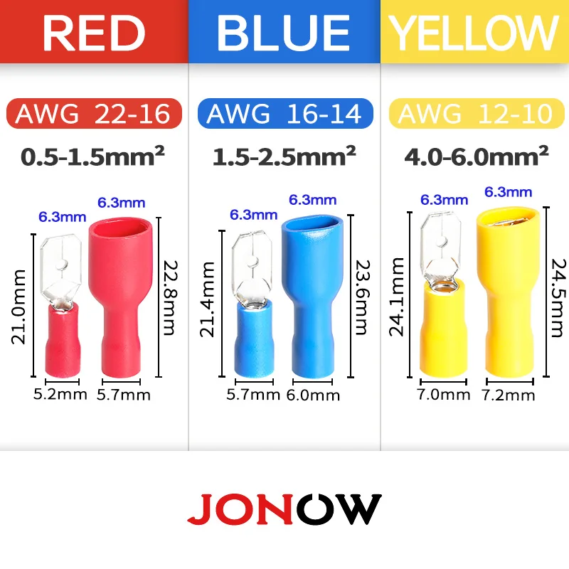 Auto Elettrico Cablaggio Kit Riparazione Spine 6.3MM Raccordi - Foto 4