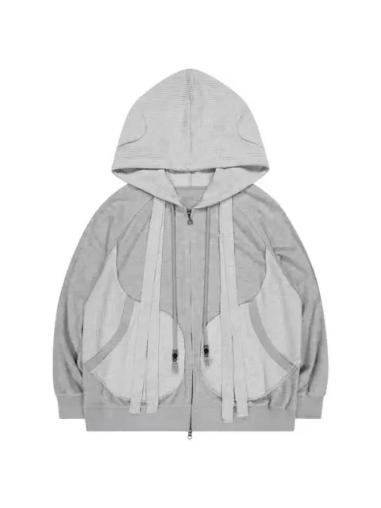 Autumn Winter Hat Bow Tie Wfle Hoodie Jaet Street Sle ort Sve Cartoon Pattern Cotton 00% Regular Fit Hooded Coat