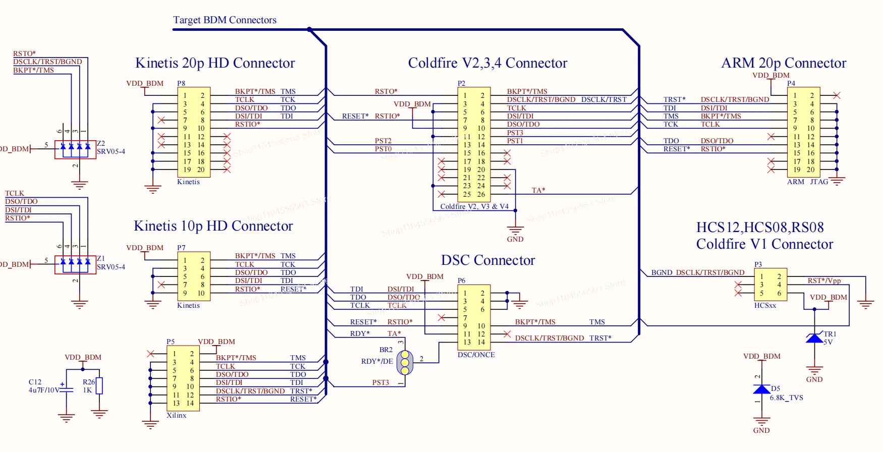 USBDM-CF(USBDM/CF/DSC/ARM) - JM60 전체 기능 모델