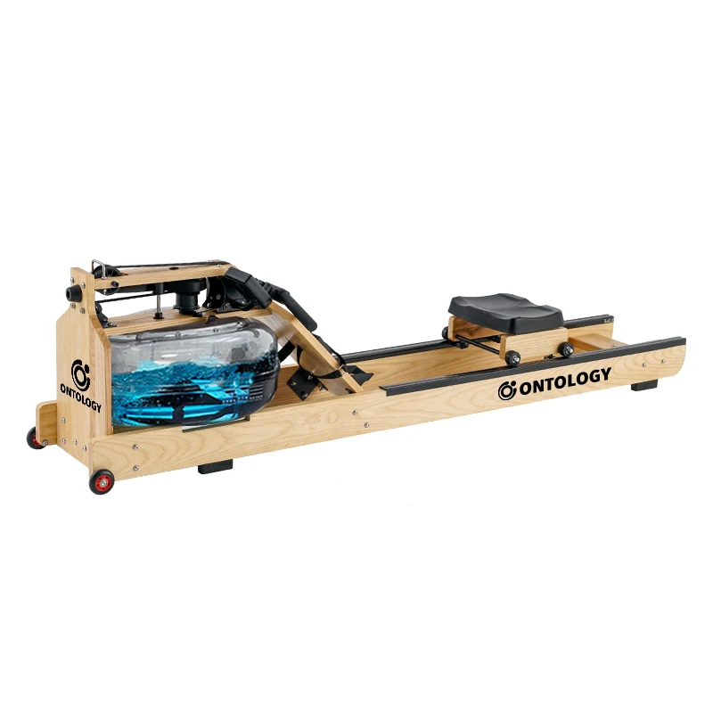 

Commercial Water Resistance Rowing Machine Home Gym Solid Wood Rowing Machine Boat Folding Card