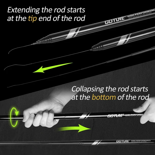 GOTURE 탄소 섬유 낚싯대: 내구성, 민감도, 편안함, 휴대성의 완벽한 조화
