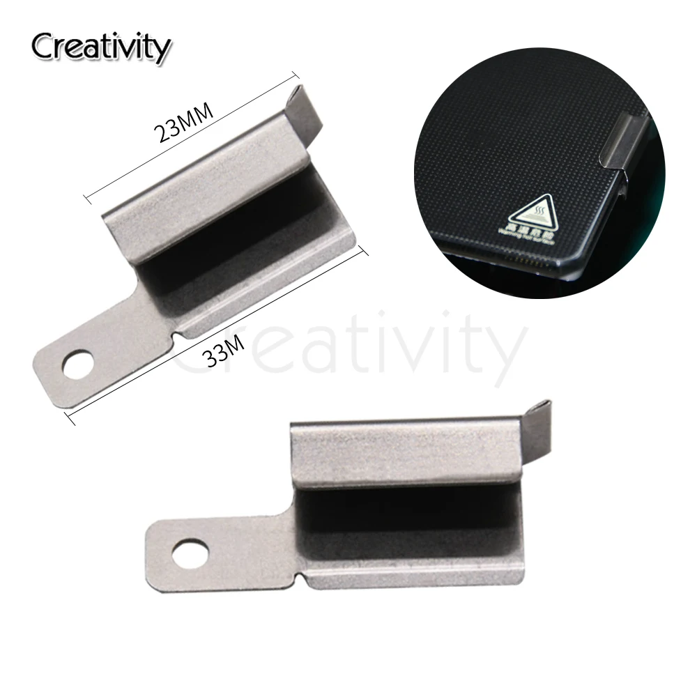 4 Stück Ender 3 Pro Bed-Clips 7mm für Ender3 S1 Ender 3 V2 Ender 3S CR-10S 3D-Drucker Heizbettglas – Detail 6