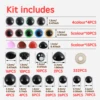 692Pcs Safety Eyes and Noses Kit with Washers Different Styles and Sizes Stuffed Crochet Eyes Plastic Stuffed Animals Eyes and 3