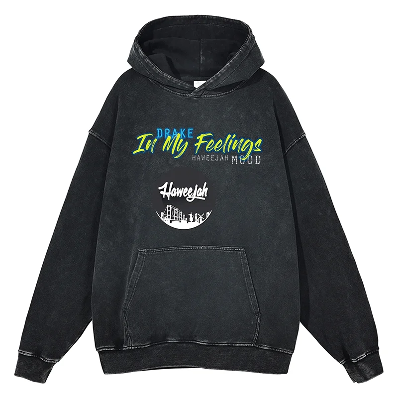 Hip Hop Rapper Drake Graphic Hoodies Winter Cotton Vintage Black Oversized Sweatshirt High Street Fashion Men Women Clothes Tops