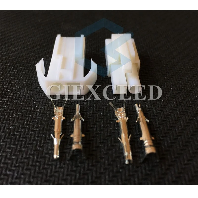 

2 Sets Starter Small Tamiya Connector Set Kits Mini Tamiya Set EL Socket Plug With 2 Pin 4.5MM
