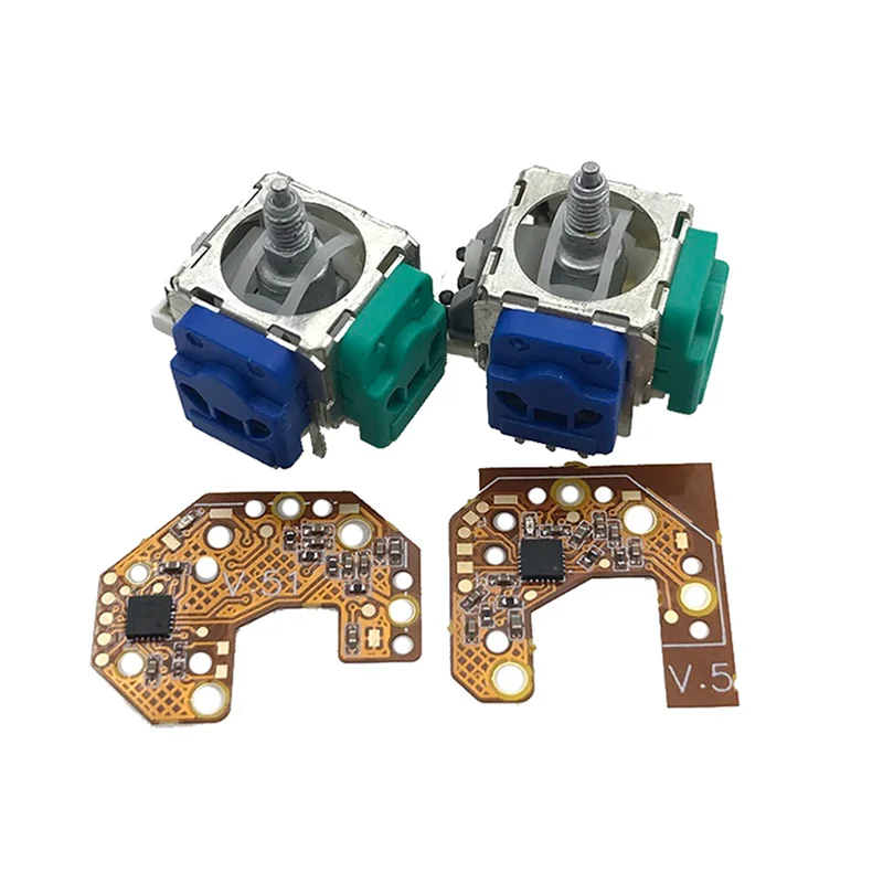 B63B-4PCS 홀 조이스틱 + 엘리트 2 게임 패드 용 교정 보드 홀 효과 및 홀 조이스틱 센터/외부 링 교정