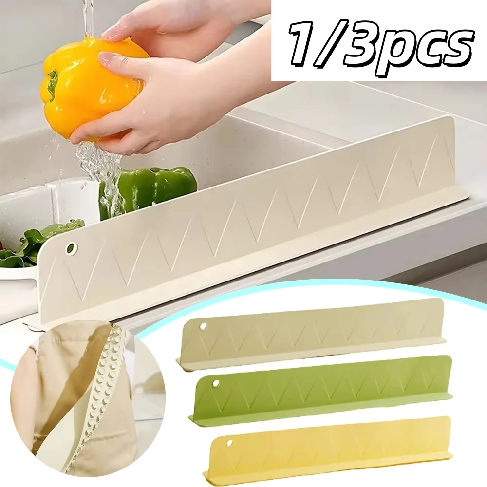 1pcs Silicone Sink Baffle Splash Guard With Suction Cups Non Slip Water Dam For Washing Dishes And Vegetables Adhesive Partition 1pcs Silicone Sink Baffle Splash Guard With Suction Cups Non Slip Water Dam For Washing Dishes And Vegetables Adhesive Partition