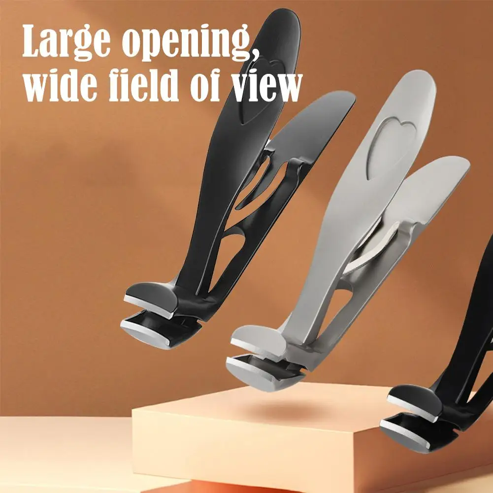 Angled Head Nail Clippers for Seniors Ergonomic Wide Jaw Opening Toenail Clippers Thick Nails Premium Steel Nail Cutter