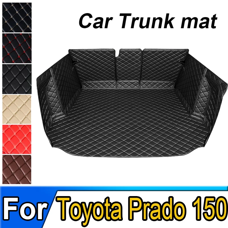 

Коврики для багажника автомобиля для Toyota Prado 150, 7-местные сапоги, под заказ, высококачественные кожаные аксессуары