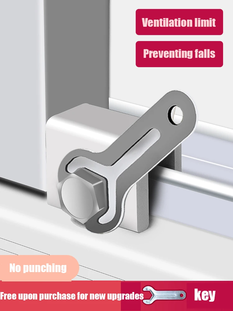 Description Picture 4 of itemSliding Sash Stopper Cabinet Locks Straps Doors Security Anti-theft lock Window Sliding Door Baby Kids Child Safety Doors Lock