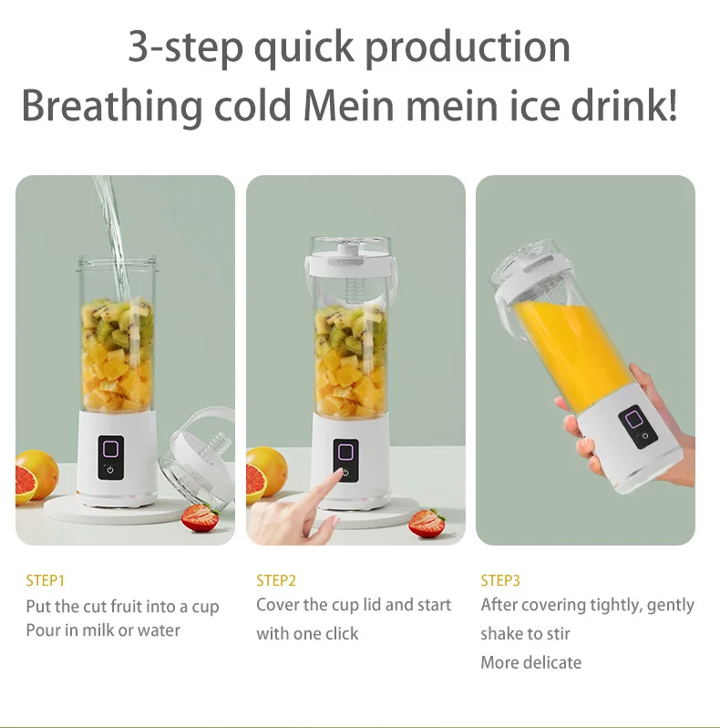 Tragbarer Elektrischer Mixer Für Shakes Und Smoothies_voghion.com