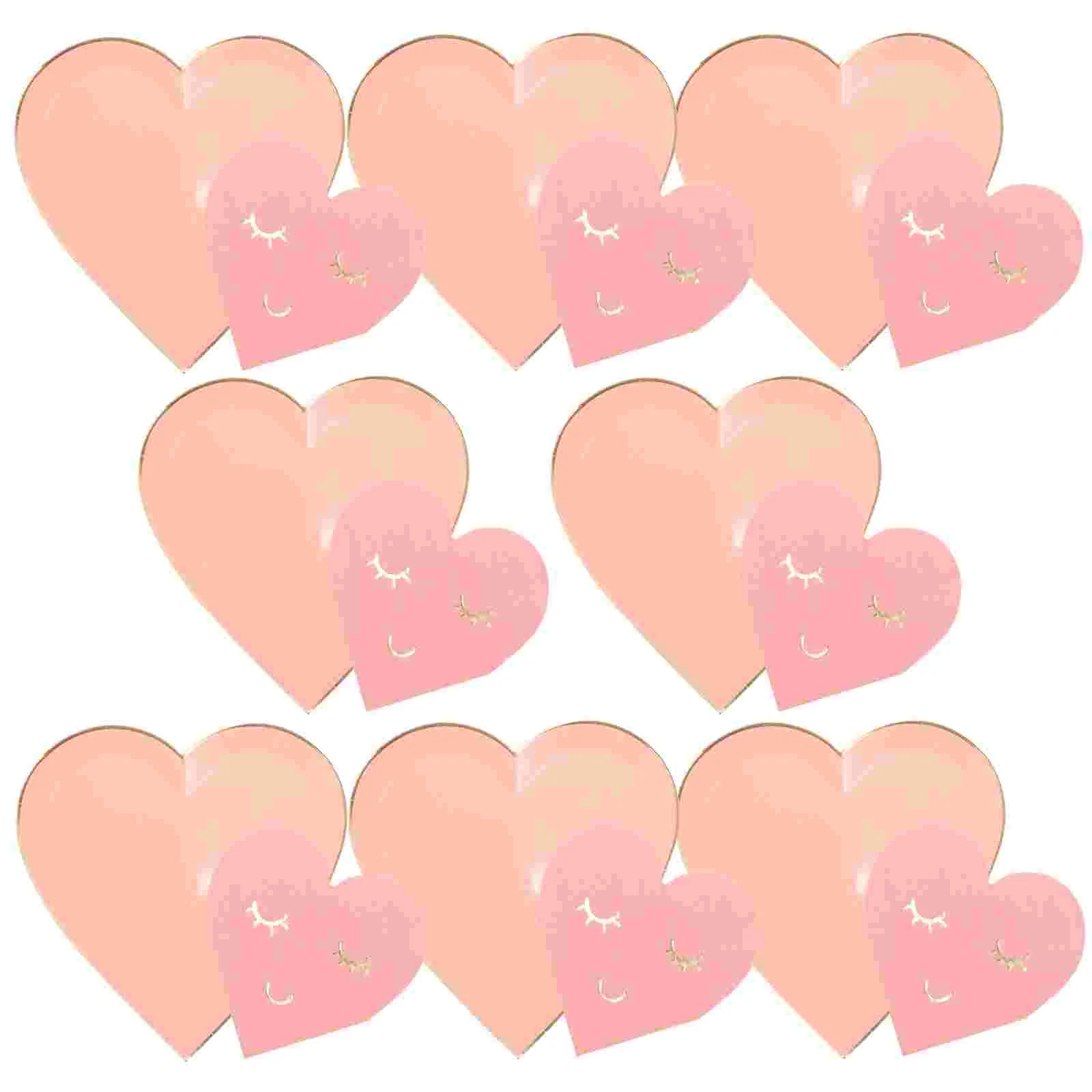 1 Set of Food Serving Paper Plates Tissues Heart Shaped Cake Plates Home Party Tableware party tissue
