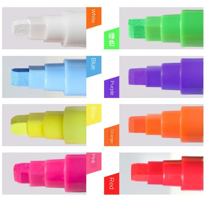 Liquid chalk markers Colorful Removable Washable For Windows Mirrors Car Windshields Glass Whiteboards