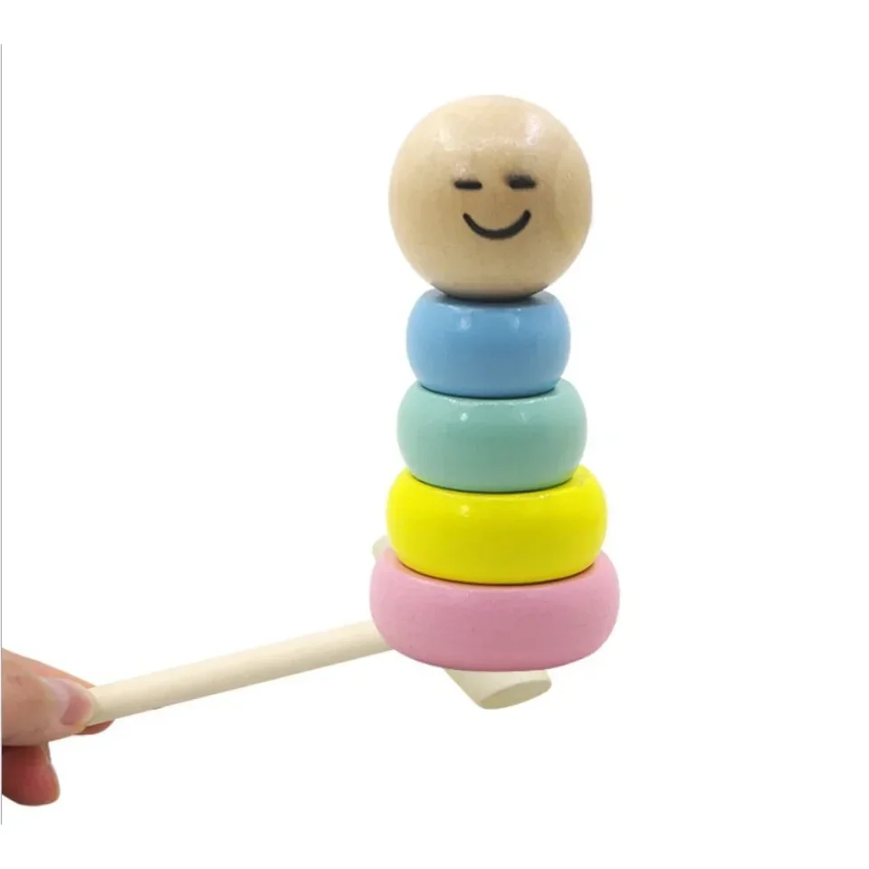 Pequeños juguetes irrompibles de madera para hombre, accesorios