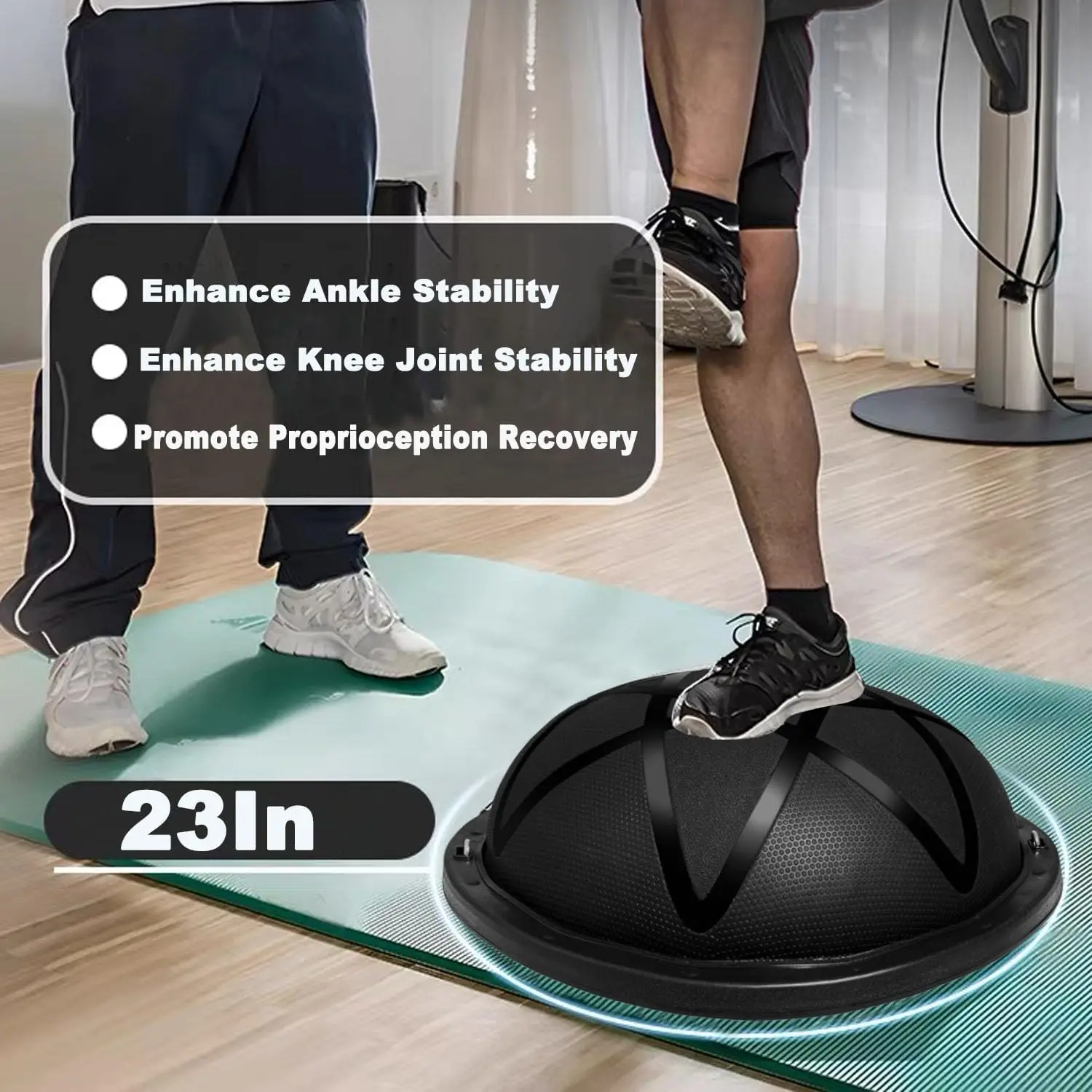 58cm Wave speed Velocity Ball Semicircle Balance Yoga Hemisphere Home Point Exercise Sport Pilates Gym Fitness Equipment