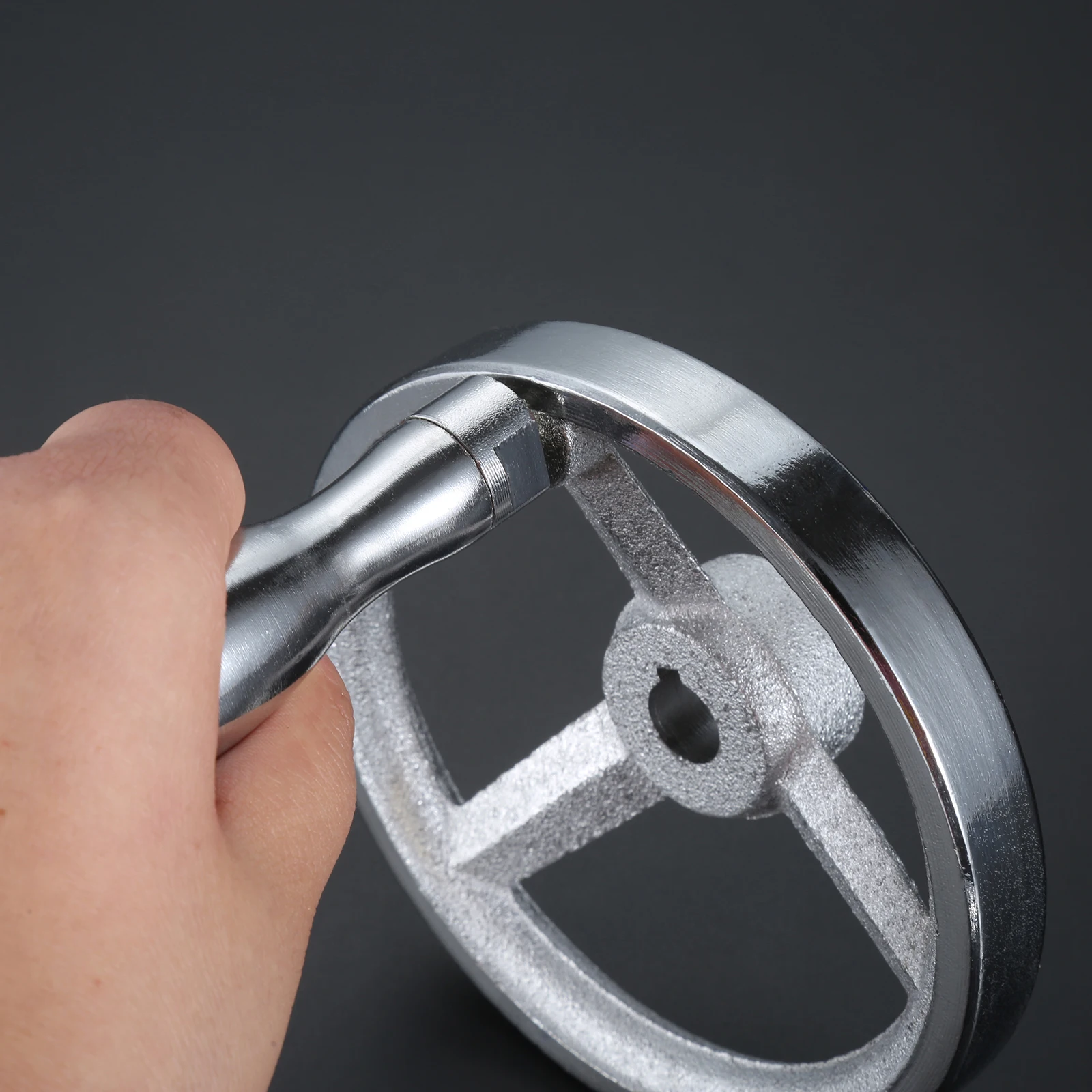 2x Maniglie A Leva Di Serraggio M8 - 57mm - Lega Di Zinco Verniciato Nero - Per Macchinari - Foto 4