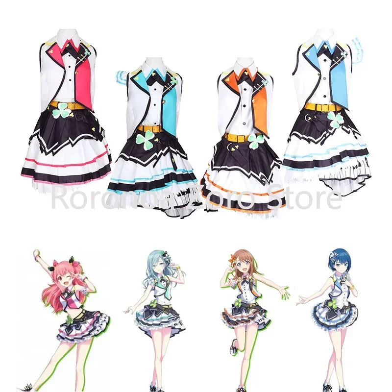 

Minori Hanasato Cosplay Project Sekai Colorful Stage Feat Momoi Airi Cosplay Costume Dresses Uniform Wig Suit Halloween Clothes