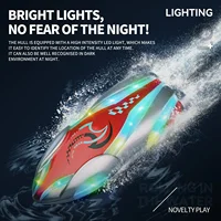 Mini Remote Controlled Boat Rc Stunt Boats 360 Degree Radio Remote Controlled Ship with Led Light Pool Water Toy Pool Toys Boys 4