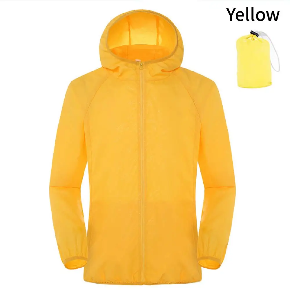 Camping Rain Jacket Men Women Waterproof UV Sun Protection Clothing Fishing Hunting Clothes Quick Dry Skin Windbreaker