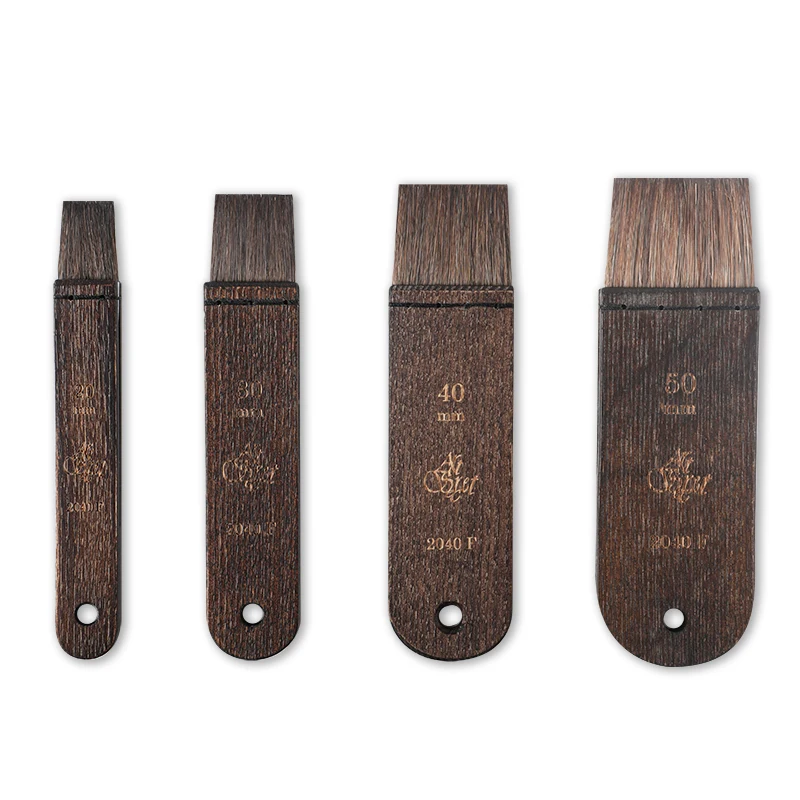 ArtSecret  2040F 2040FB Hake Watercolor Painting Brush Pony Mixed Ox Ear Hair Wood Handle Artist Tool For Gouache 2