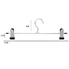 10pcs Coat Hangers Strong Clothes Hanger Drying Rack For Trouser Skirt Pants Non-Slip Stainless Steel Hangers Clothes Adjustable 5