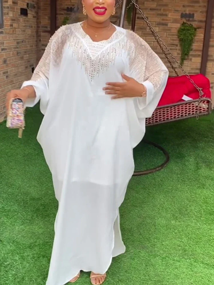 Abayas For Women Dubai Luxury 2024 African Muslim Fashion Dress Caftan Marocain Evening Party Dresses Boubou Robe Djellaba Femme