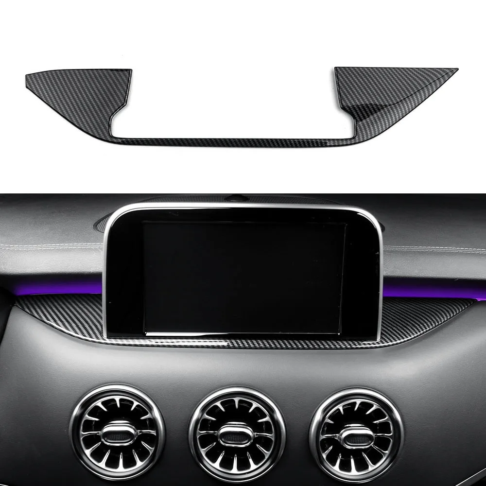 

For Kia Stinger 2017 2018 2019 2020 2021 2022 Central Dashboard GPS Navigation Navigator Display Player Decorative Frame Cover