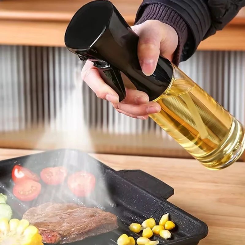 Kitchen Household Oil Spray Bottle 1PC Press-type Oil Kettle Control Atomization Bottles Pot DIY Seasoning Tools oil spray bottle spray bottle