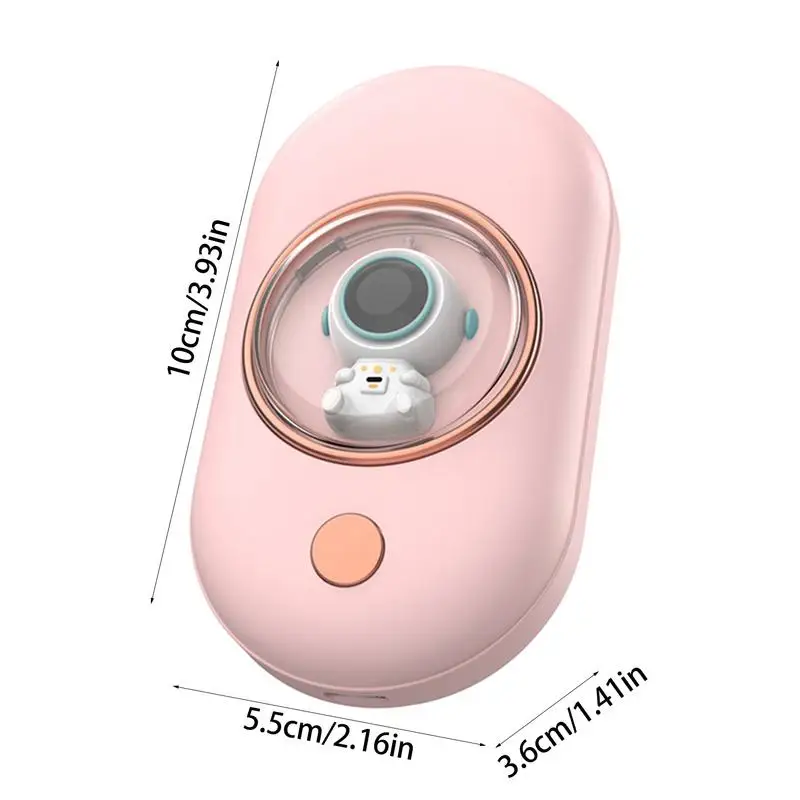 Portable Hand Warmer Electric Hand Warmer Portable Cartoon Spaceman Pocket Hand Warmers 2 Heating Level Adjustable Reusable