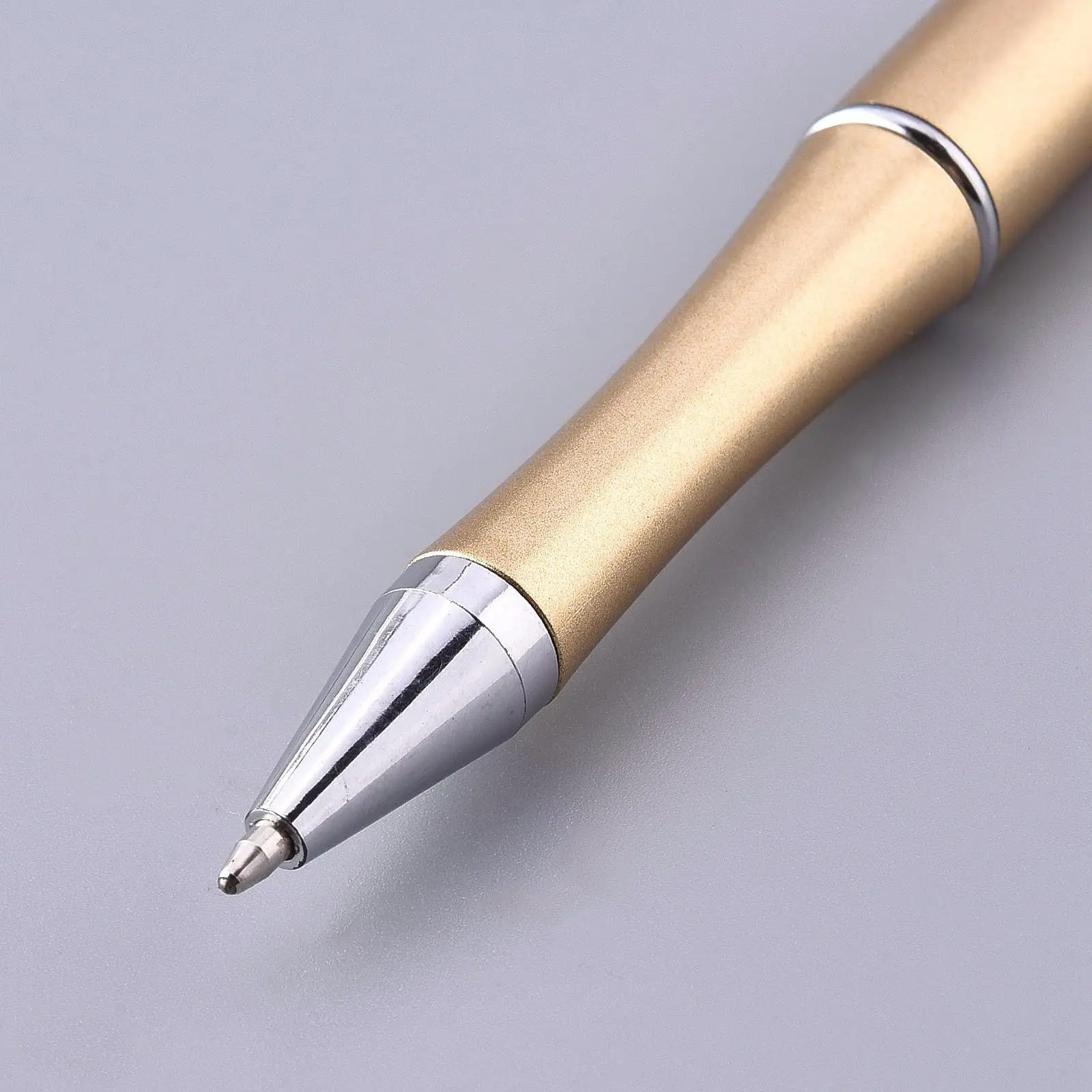 8Pcs Gold Beaded Ballpoint Pen Pens Gift for Writing Beadable Pens Beadable Pen DIY Gift for Student Office Supplies 4