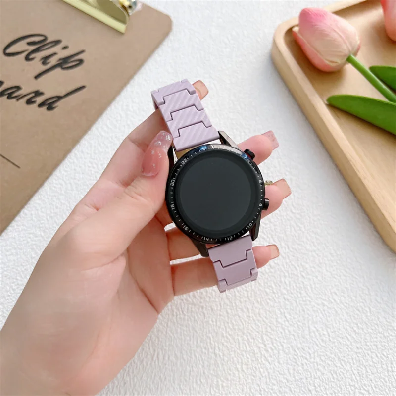 

20mm 22mm Strap For Samsung Galaxy watch 5 Pro/4/classic 46mm Active 2 40mm 44mm Carbon Fiber bracelet Huawei GT/2e/3/Pro band